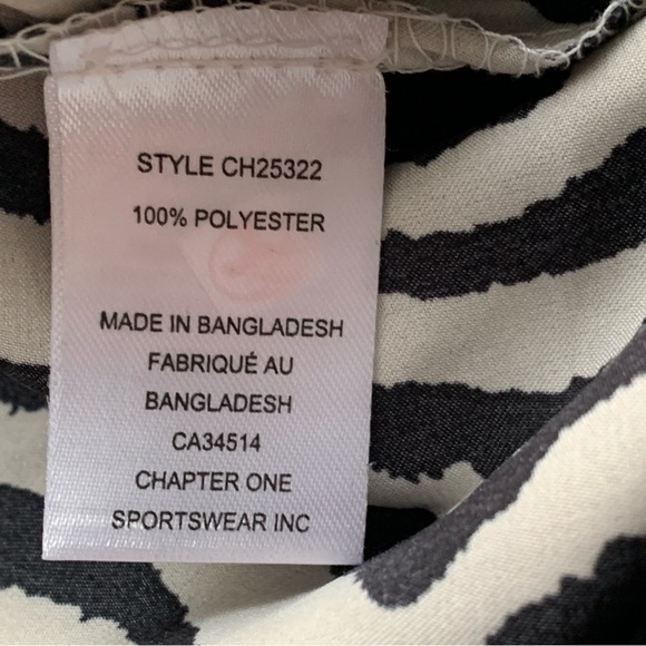 NWT C by One Satin Zebra Print Wide Leg Pants - Picture 11 of 12